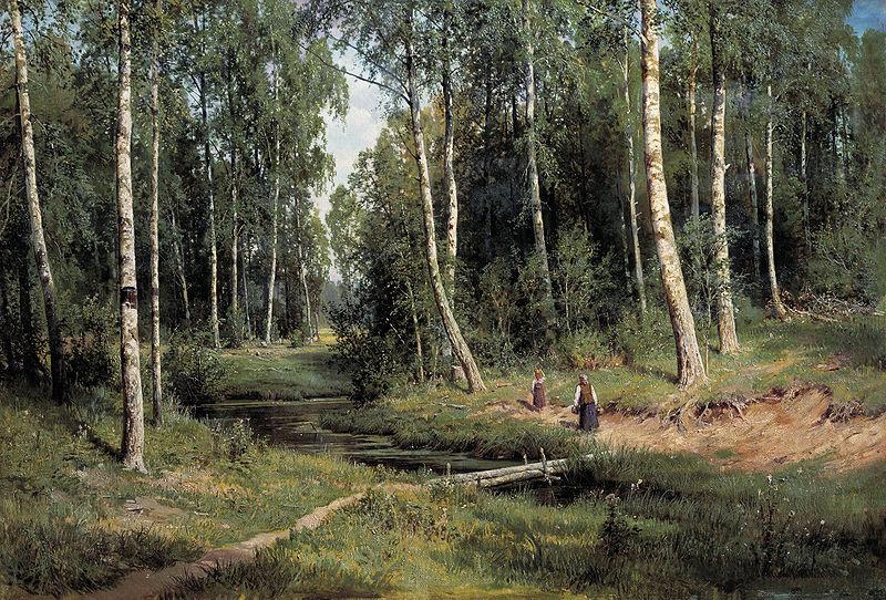 Bach im Birkenwald, Ivan Shishkin